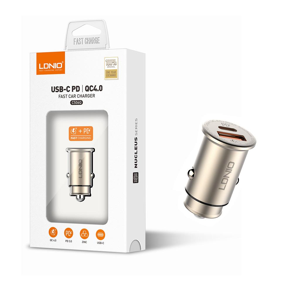 LDNIO C506Q 30W QC 4.0 + PD in-car charger USB C Charger LDNIO C506Q 30W QC 4.0 + PD in-car charger USB C Charger